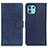 Funda de Cuero Cartera con Soporte Carcasa A05D para Motorola Moto Edge 20 Lite 5G Azul