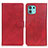 Funda de Cuero Cartera con Soporte Carcasa A05D para Motorola Moto Edge 20 Lite 5G Rojo