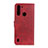 Funda de Cuero Cartera con Soporte Carcasa A05D para Motorola Moto One Fusion Rojo