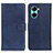 Funda de Cuero Cartera con Soporte Carcasa A05D para Realme C33 (2023) Azul