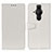 Funda de Cuero Cartera con Soporte Carcasa A06D para Sony Xperia PRO-I Blanco