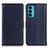 Funda de Cuero Cartera con Soporte Carcasa A08D para Motorola Moto Edge Lite 5G Azul