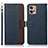 Funda de Cuero Cartera con Soporte Carcasa A09D para Motorola Moto G32 Azul