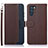 Funda de Cuero Cartera con Soporte Carcasa A09D para Oppo K9 Pro 5G Marron