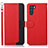 Funda de Cuero Cartera con Soporte Carcasa A09D para Oppo K9 Pro 5G Rojo