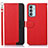 Funda de Cuero Cartera con Soporte Carcasa A09D para Samsung Galaxy M23 5G Rojo