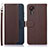 Funda de Cuero Cartera con Soporte Carcasa A09D para Samsung Galaxy XCover 5 SM-G525F Marron