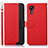 Funda de Cuero Cartera con Soporte Carcasa A09D para Samsung Galaxy XCover 5 SM-G525F Rojo