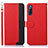 Funda de Cuero Cartera con Soporte Carcasa A09D para Sony Xperia L4 Rojo