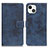 Funda de Cuero Cartera con Soporte Carcasa A10 para Apple iPhone 13 Mini Azul