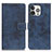 Funda de Cuero Cartera con Soporte Carcasa A10 para Apple iPhone 14 Pro Max Azul