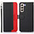 Funda de Cuero Cartera con Soporte Carcasa A10D para Samsung Galaxy S23 Plus 5G Negro