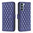 Funda de Cuero Cartera con Soporte Carcasa B01F para Motorola Moto G200 5G Azul