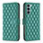 Funda de Cuero Cartera con Soporte Carcasa B01F para Motorola Moto G200 5G Verde