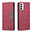 Funda de Cuero Cartera con Soporte Carcasa B01F para Samsung Galaxy F23 5G Rojo