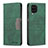 Funda de Cuero Cartera con Soporte Carcasa B01F para Samsung Galaxy M12 Verde