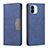 Funda de Cuero Cartera con Soporte Carcasa B01F para Xiaomi Poco C50 Azul