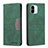 Funda de Cuero Cartera con Soporte Carcasa B01F para Xiaomi Redmi A2 Verde