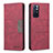 Funda de Cuero Cartera con Soporte Carcasa B01F para Xiaomi Redmi Note 11 5G Rojo