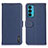 Funda de Cuero Cartera con Soporte Carcasa B01H para Motorola Moto Edge 20 5G Azul
