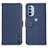 Funda de Cuero Cartera con Soporte Carcasa B01H para Motorola Moto G41 Azul