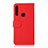 Funda de Cuero Cartera con Soporte Carcasa B01H para Motorola Moto One Fusion Plus Rojo