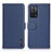 Funda de Cuero Cartera con Soporte Carcasa B01H para Oppo A53s 5G Azul