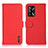 Funda de Cuero Cartera con Soporte Carcasa B01H para Oppo F19 Rojo