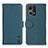 Funda de Cuero Cartera con Soporte Carcasa B01H para Oppo F21s Pro 4G Verde