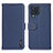 Funda de Cuero Cartera con Soporte Carcasa B01H para Samsung Galaxy M32 4G Azul