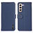 Funda de Cuero Cartera con Soporte Carcasa B01H para Samsung Galaxy S22 Plus 5G Azul