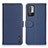 Funda de Cuero Cartera con Soporte Carcasa B01H para Xiaomi Redmi Note 10 5G Azul