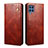 Funda de Cuero Cartera con Soporte Carcasa B01S para Samsung Galaxy M42 5G Marron