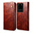 Funda de Cuero Cartera con Soporte Carcasa B01S para Samsung Galaxy S20 Ultra Marron