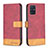 Funda de Cuero Cartera con Soporte Carcasa B02F para Samsung Galaxy M40S Rojo