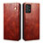 Funda de Cuero Cartera con Soporte Carcasa B02S para Samsung Galaxy A72 5G Marron