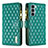 Funda de Cuero Cartera con Soporte Carcasa B03F para Motorola Moto Edge S30 5G Verde