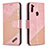 Funda de Cuero Cartera con Soporte Carcasa B03F para Samsung Galaxy A11 Oro Rosa