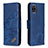 Funda de Cuero Cartera con Soporte Carcasa B03F para Samsung Galaxy A81 Azul
