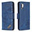 Funda de Cuero Cartera con Soporte Carcasa B03F para Samsung Galaxy Note 10 Plus 5G Azul