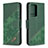 Funda de Cuero Cartera con Soporte Carcasa B03F para Samsung Galaxy Note 20 Ultra 5G Verde