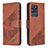 Funda de Cuero Cartera con Soporte Carcasa B03F para Samsung Galaxy S20 Ultra Marron