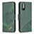 Funda de Cuero Cartera con Soporte Carcasa B03F para Xiaomi Redmi Note 10T 5G Verde