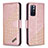 Funda de Cuero Cartera con Soporte Carcasa B03F para Xiaomi Redmi Note 11 5G Oro Rosa