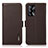 Funda de Cuero Cartera con Soporte Carcasa B03H para Oppo F19s Marron