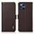 Funda de Cuero Cartera con Soporte Carcasa B03H para Oppo Find X3 Pro 5G Marron