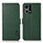 Funda de Cuero Cartera con Soporte Carcasa B03H para Oppo Reno7 4G Verde