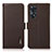 Funda de Cuero Cartera con Soporte Carcasa B03H para Oppo Reno8 T 4G Marron