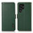 Funda de Cuero Cartera con Soporte Carcasa B03H para Samsung Galaxy S21 Ultra 5G Verde