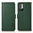 Funda de Cuero Cartera con Soporte Carcasa B03H para Xiaomi Redmi Note 10 5G Verde